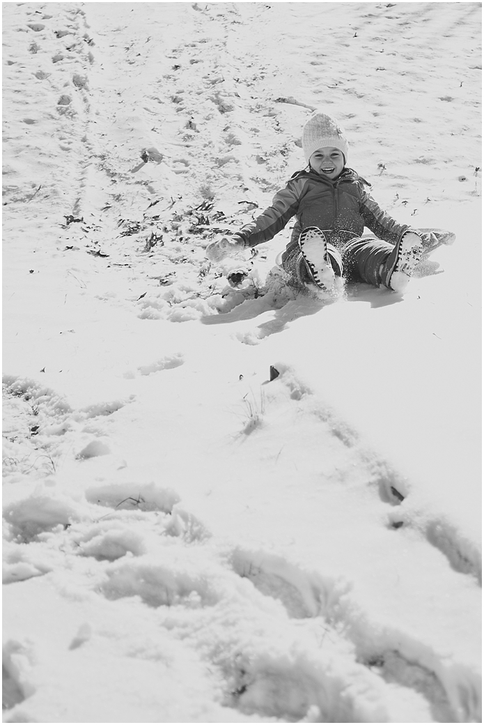 Charlottesville photographer, children, snow